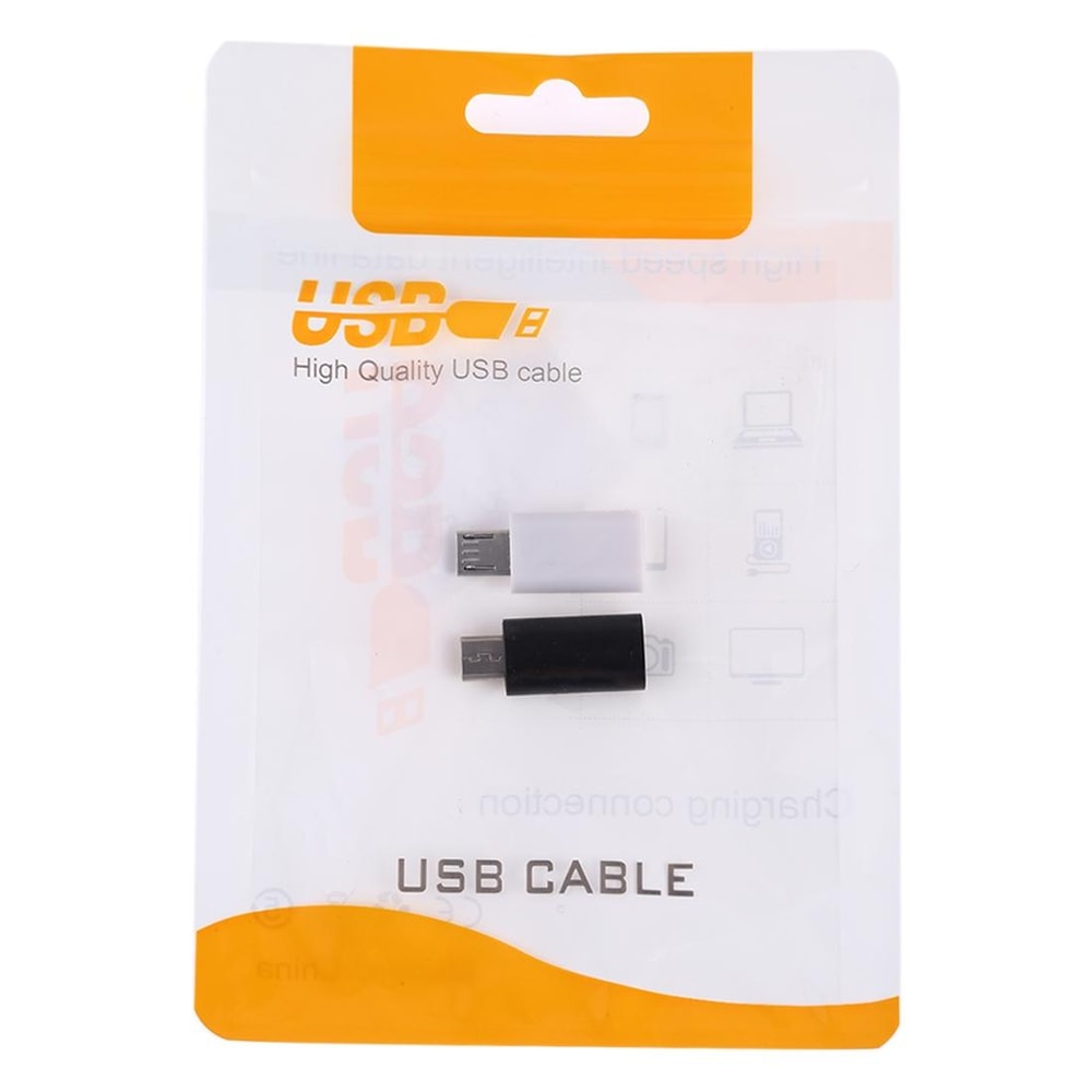 USB C To Micro USB Adapter For Fast Charging And Data Sync Compact Converter Black 6