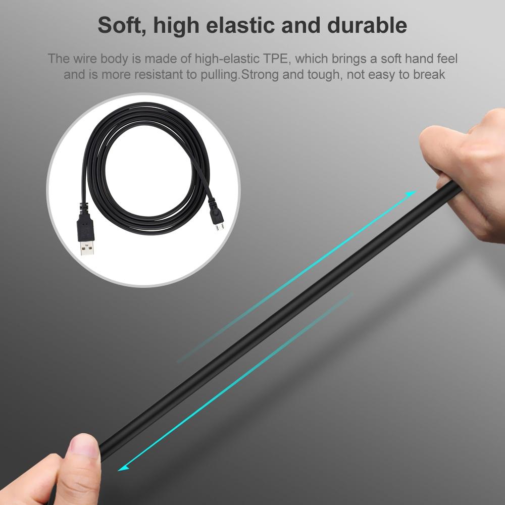 15m Fast Charge Micro USB Cable USB 20 Sync Cord For Android Devices Durable Data Transfer Lead 5