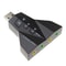 USB Sound Adapter External Sound Card with Dual Mic and Headset Support