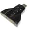 USB Sound Adapter External Sound Card with Dual Mic and Headset Support