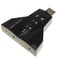 USB Sound Adapter External Sound Card with Dual Mic and Headset Support