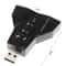 USB Sound Adapter External Sound Card with Dual Mic and Headset Support