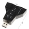 USB Sound Adapter External Sound Card with Dual Mic and Headset Support