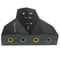 USB Sound Adapter External Sound Card with Dual Mic and Headset Support