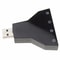 USB Sound Adapter External Sound Card with Dual Mic and Headset Support