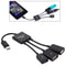 3-Port USB-C Hub with OTG Charging Cable for Laptop and Smartphone Connectivity