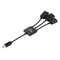 3-Port USB-C Hub with OTG Charging Cable for Laptop and Smartphone Connectivity