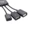3-Port USB-C Hub with OTG Charging Cable for Laptop and Smartphone Connectivity