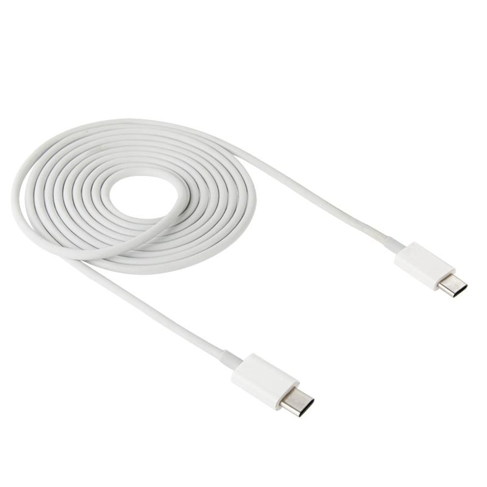 2m USB-C 3.1 Male to Male Extension Data Cable White Fast Charging & Sync