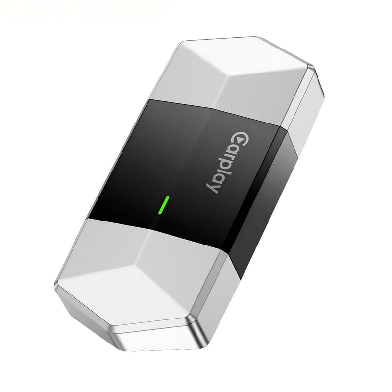 Wireless CarPlay & Android Auto Adapter USB-A USB-C Plug & Play Dual Port Car Connectivity Adapter