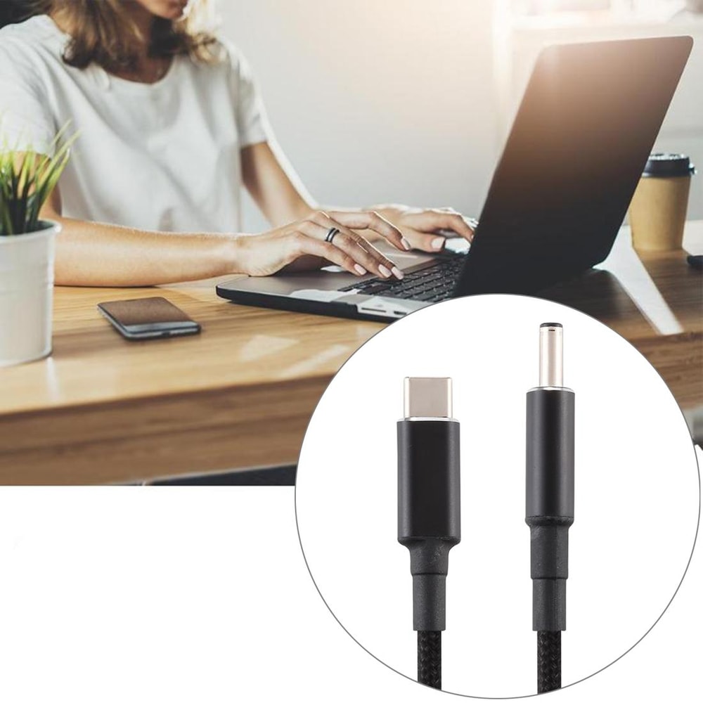 USB-C to Dell 4.5x3.0mm Charging Cable Adapter for Dell Laptops Power Connection Cord