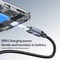 CA204C 18W USB to USB-C Braided Charging & Data Cable 1m Gun Grey