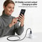 CA204C 18W USB to USB-C Braided Charging & Data Cable 1m Gun Grey