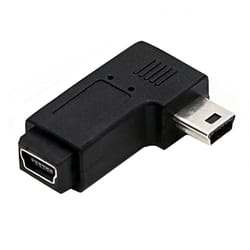 90 degree mini usb right angle male to female extension adapter usb 2.0 black