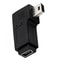 90 Degree Mini USB Right Angle Male to Female Extension Adapter USB 2.0 Black