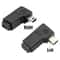 90 Degree Mini USB Right Angle Male to Female Extension Adapter USB 2.0 Black