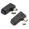 90 Degree Mini USB Right Angle Male to Female Extension Adapter USB 2.0 Black
