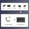 90 Degree Mini USB Right Angle Male to Female Extension Adapter USB 2.0 Black