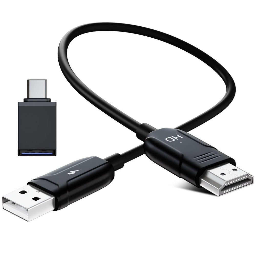 USB to HDMI Cable Screen Mirroring Adapter and Play HD Display Converter 70cm