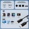 USB to HDMI Cable Screen Mirroring Adapter and Play HD Display Converter 70cm