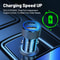 P19 Metal PD20W USB C and QC3.0 Dual Port Fast Car Charger 38W