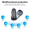 P19 Metal PD20W USB C and QC3.0 Dual Port Fast Car Charger 38W