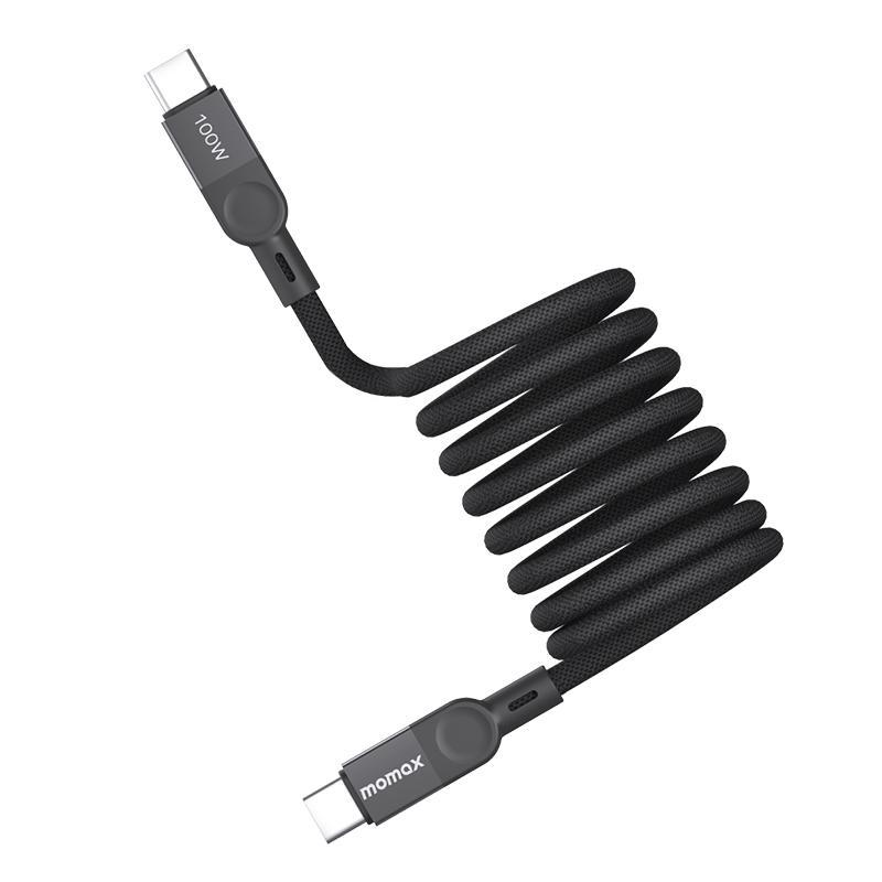 MOMAX 100W Magnetic USBC To USBC Braided Fast Charging Cable 2M 9