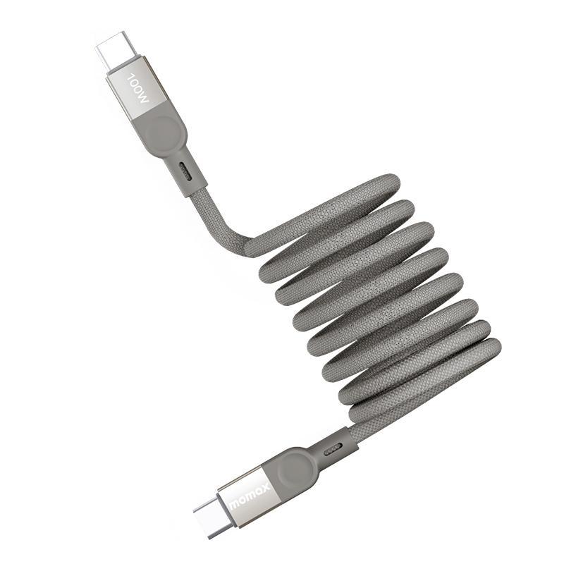 MOMAX 100W Magnetic USBC To USBC Braided Fast Charging Cable 2M 10
