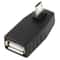Micro USB OTG Adapter 90 Degree Angle USB 2.0 Female Converter for Phones & Tablets
