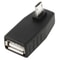 Micro USB OTG Adapter 90 Degree Angle USB 2.0 Female Converter for Phones & Tablets