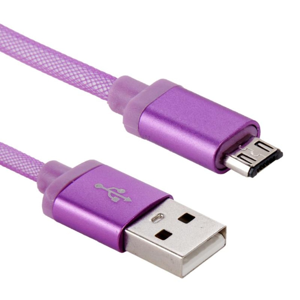 25cm Metal Head Micro USB Cable Fast USB 2.0 Charger for Phones