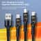 Fast Charging Braided Data Cable 66W USB to Lightning USB Micro USB