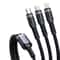 Fast Charging Braided Data Cable 66W USB to Lightning USB Micro USB