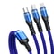 Fast Charging Braided Data Cable 66W USB to Lightning USB Micro USB