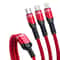 Fast Charging Braided Data Cable 66W USB to Lightning USB Micro USB