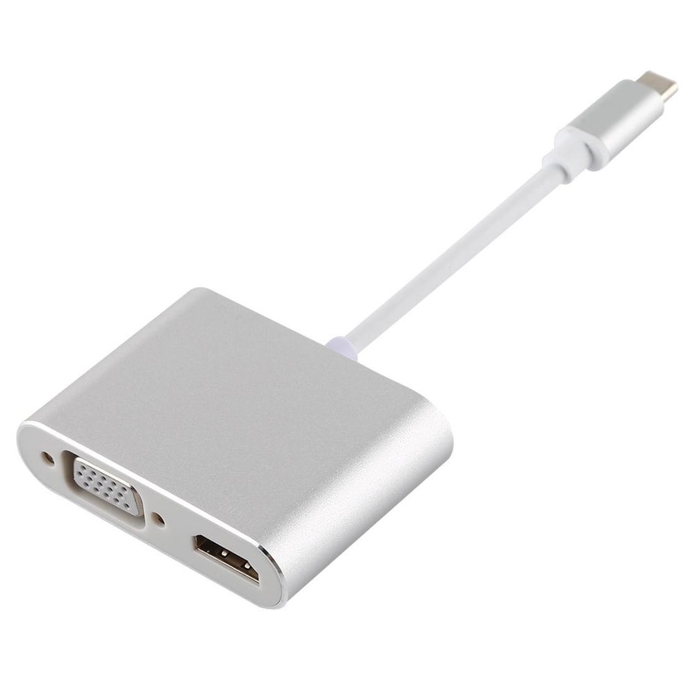 Premium USB C Multiport Adapter Hub with 4K HDMI VGA USB