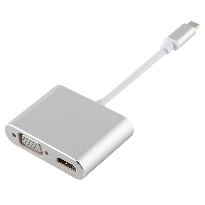 Premium USB C Multiport Adapter Hub with 4K HDMI VGA USB