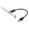 Premium USB Extension Cable with USB Male to Female Panel Bracket Header