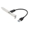 Premium USB Extension Cable with USB Male to Female Panel Bracket Header