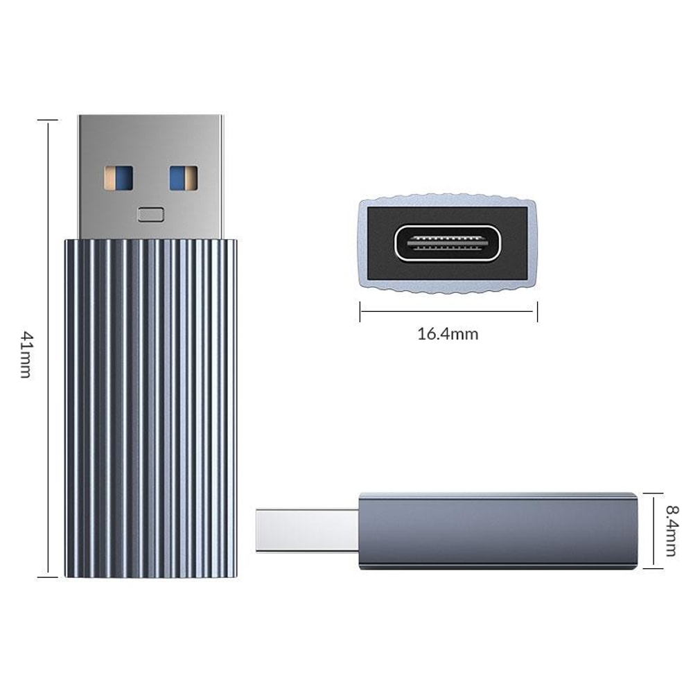 ORICO 10Gbps USB to USB Adapter Fast Data Transfer Grey