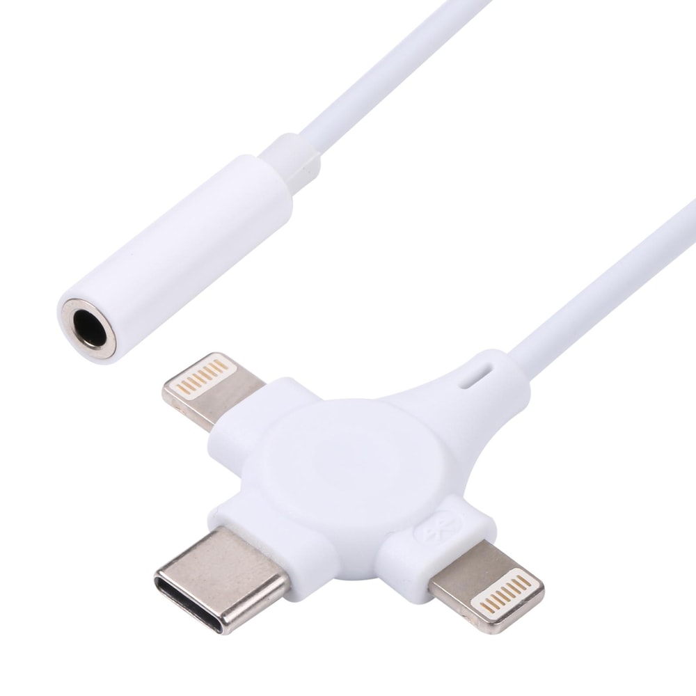 Premium Dual Interface USB Lightning to Audio Adapter Cable