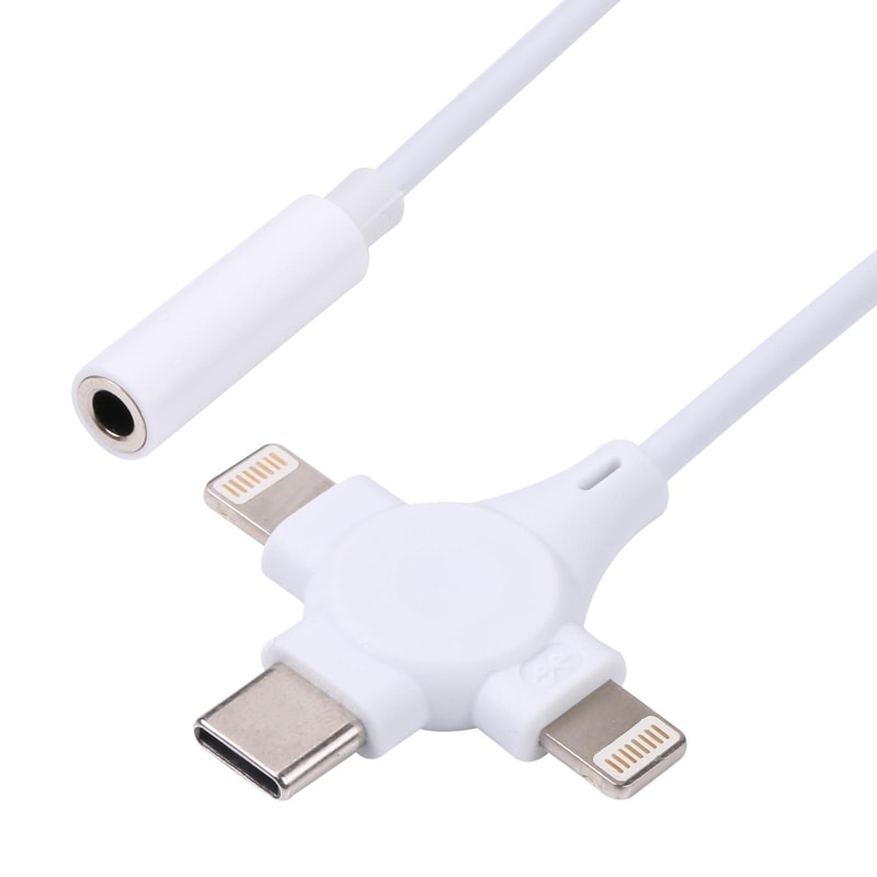 Premium Dual Interface USB Lightning to Audio Adapter Cable