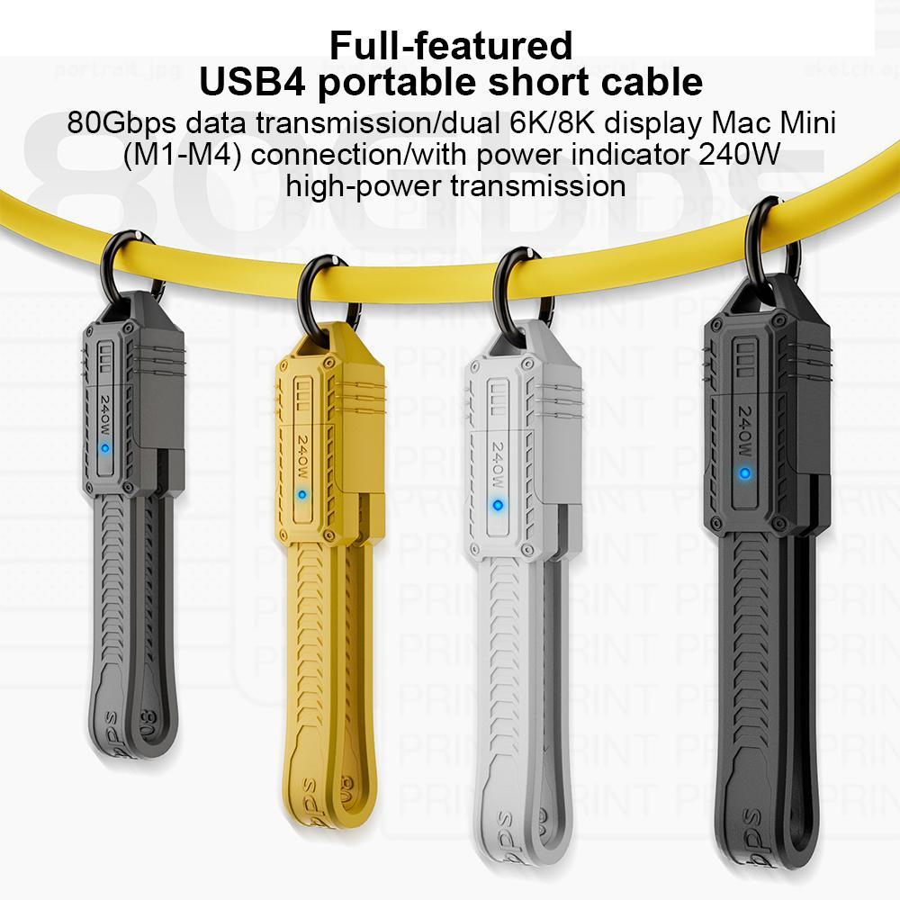 Portable Keychain USB Charging Cable USB