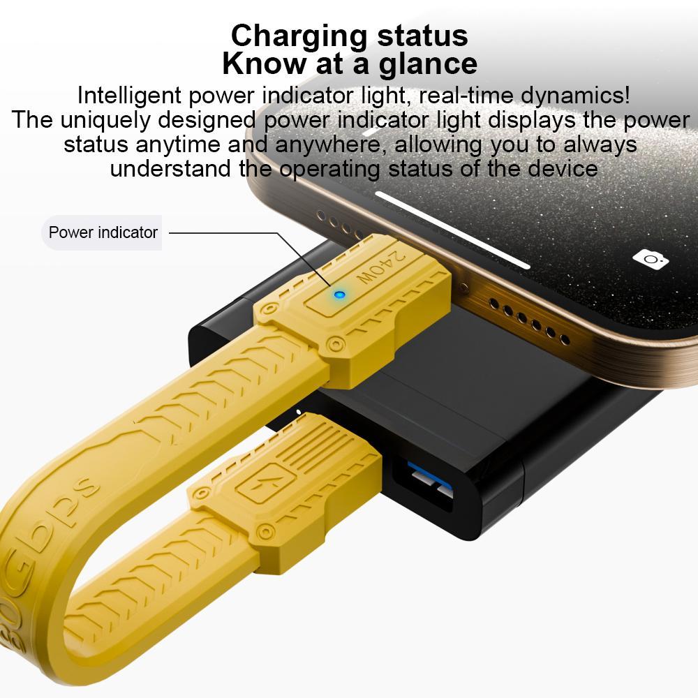 Portable Keychain USB Charging Cable USB