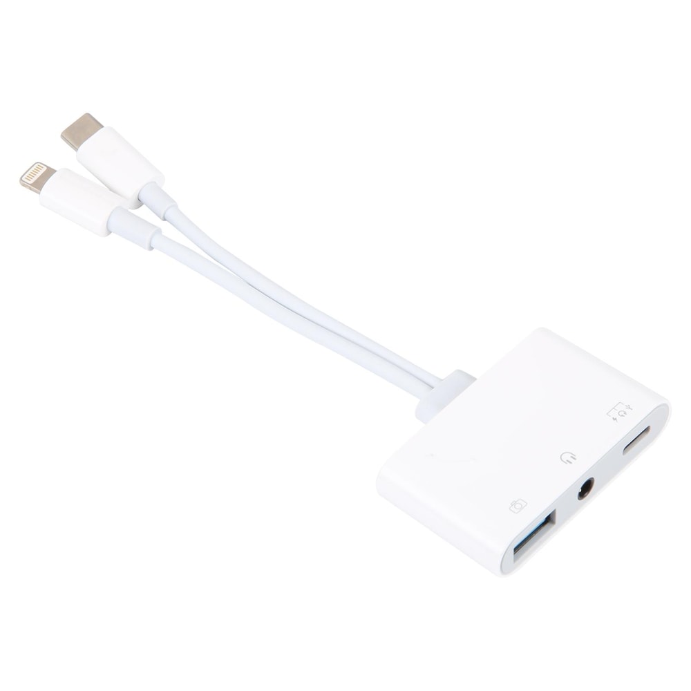 Portable USB Multifunction Audio & Charging Adapter USB Audio