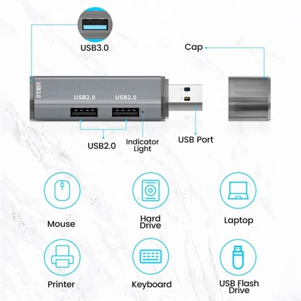 USB Hub Expansion Station with USB Adapter