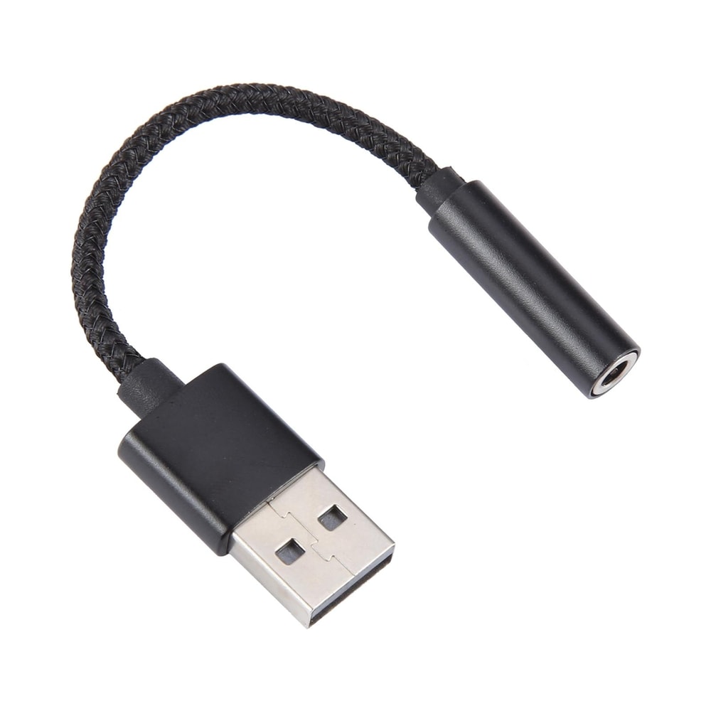 Premium USB to Audio Adapter Cable Portable USB Audio Converter