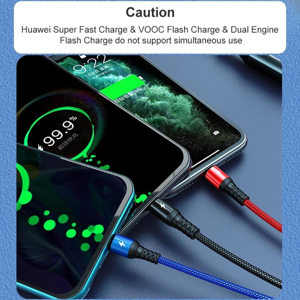 Universal Fast Charging USB Cable USB C, Micro USB