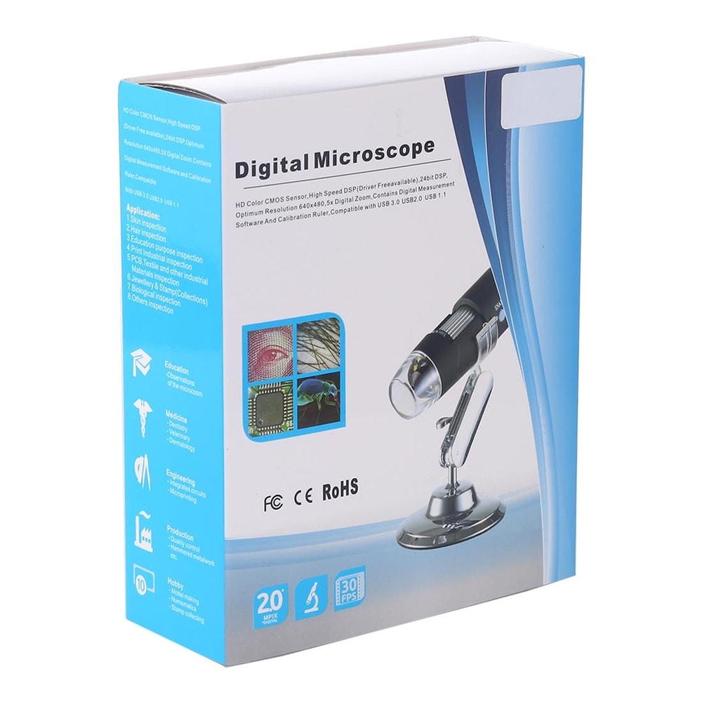 Professional USB Digital Microscope with Magnification & Stand