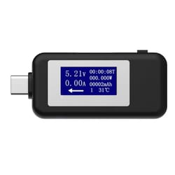 usb c tester & voltmeter ammeter charger detector with real time display